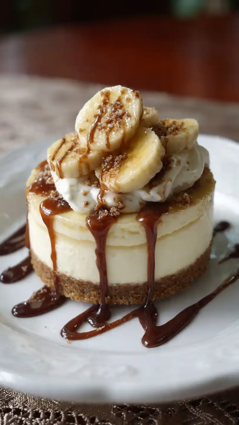 Banana Cheesecake vanilla pudding layer