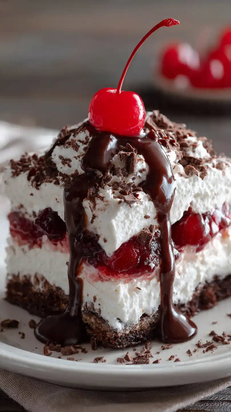 Black Forest Poke Cake the poke & filling