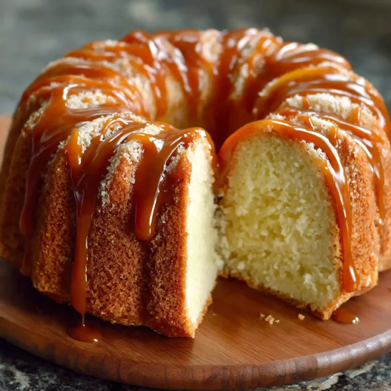 Brown Sugar Caramel Pound Cake Recipe