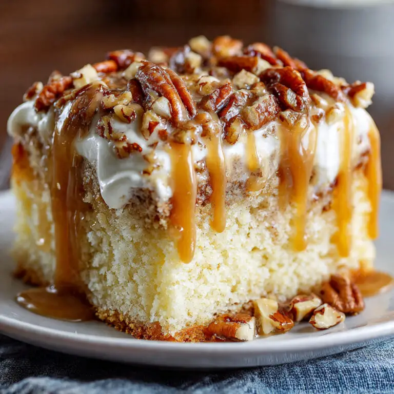 Butter Pecan Praline Poke Cake Recipe That Tastes Like Southern Comfort in Every Bite
