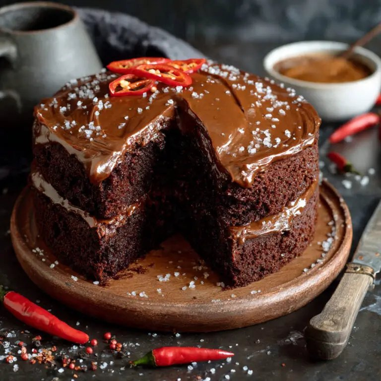 Rich & Spicy Mexican Hot Chocolate Cake – A Warm Hug in Every Slice!